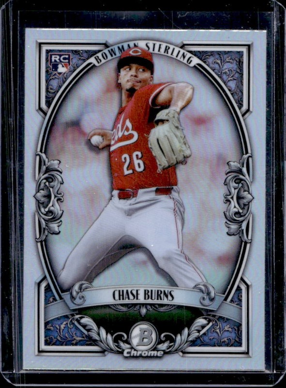 2026 Bowman Chase Burns Sterling Chrome RC Rookie #BST-10 Reds