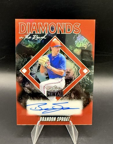 2025 LEAF METAL BRANDON SPROAT DIAMONDS IN THE ROUGH Red PRISMATIC AUTO 13/15