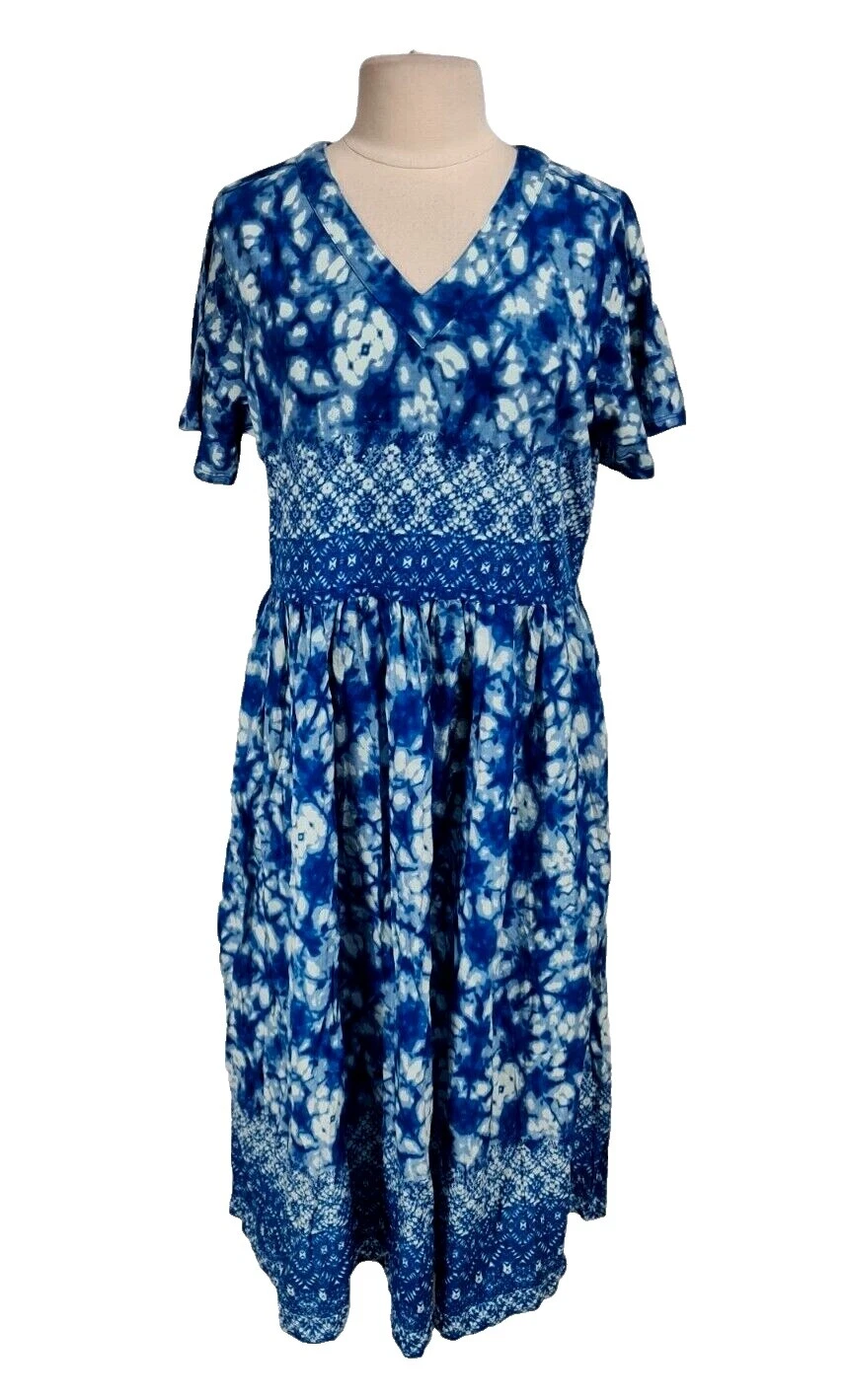 Cotton Short Sleeve Plus Size Maxi Dresses for Women