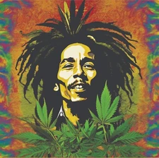BOB MARLEY WEED ART POSTER/PRINT ART AI6