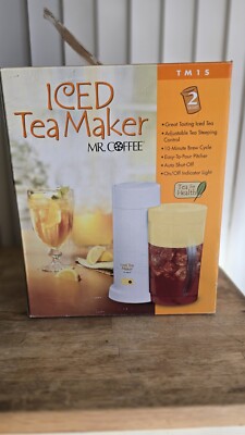 Mr. Coffee Iced Tea Maker W/ 2 Quart Pitcher Model TM1S Yellow - New Open Box