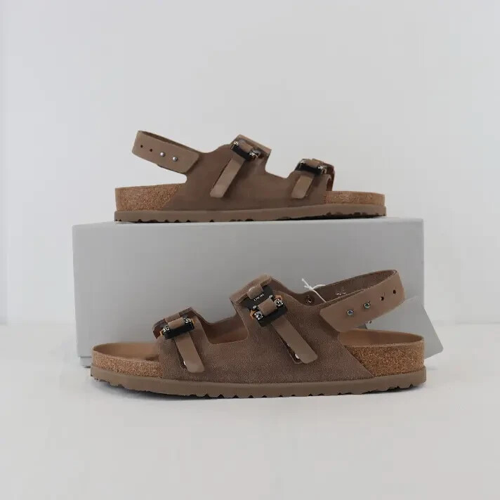 Birkenstock x Dior M-Milano Brown Slipper Sandal Size 42 BNWB image 10
