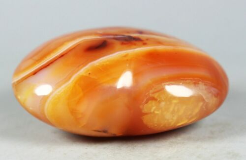 79g Colorful Red Orange White CARNELIAN AGATE Crystal Heart Healing - Picture 8 of 8
