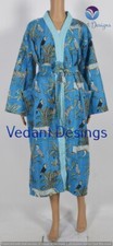 Indian Bohemian Women's Animal Vintage Kantha Quilted Jacket Wear Long Length