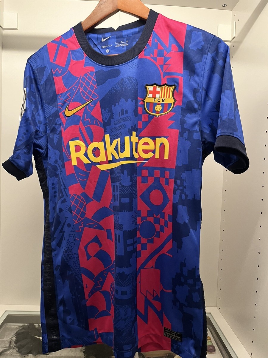 NIKE PEDRI FC BARCELONA UEFA CHAMPIONS LEAGUE THIRD JERSEY 2021/22