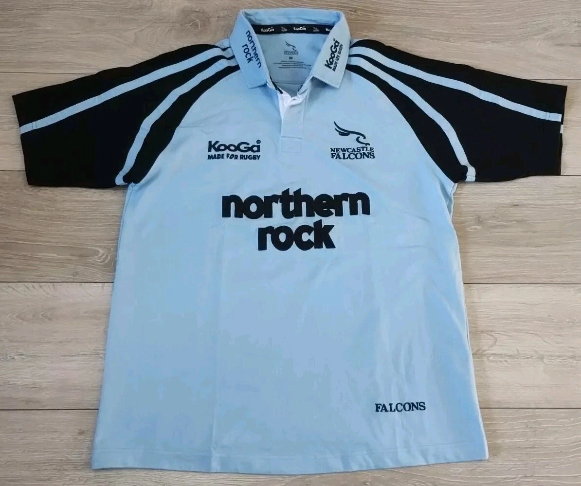 Maillot De Rugby Newcastle Falcons Homme - Kooga Blanc - Taille M - Occasion UK