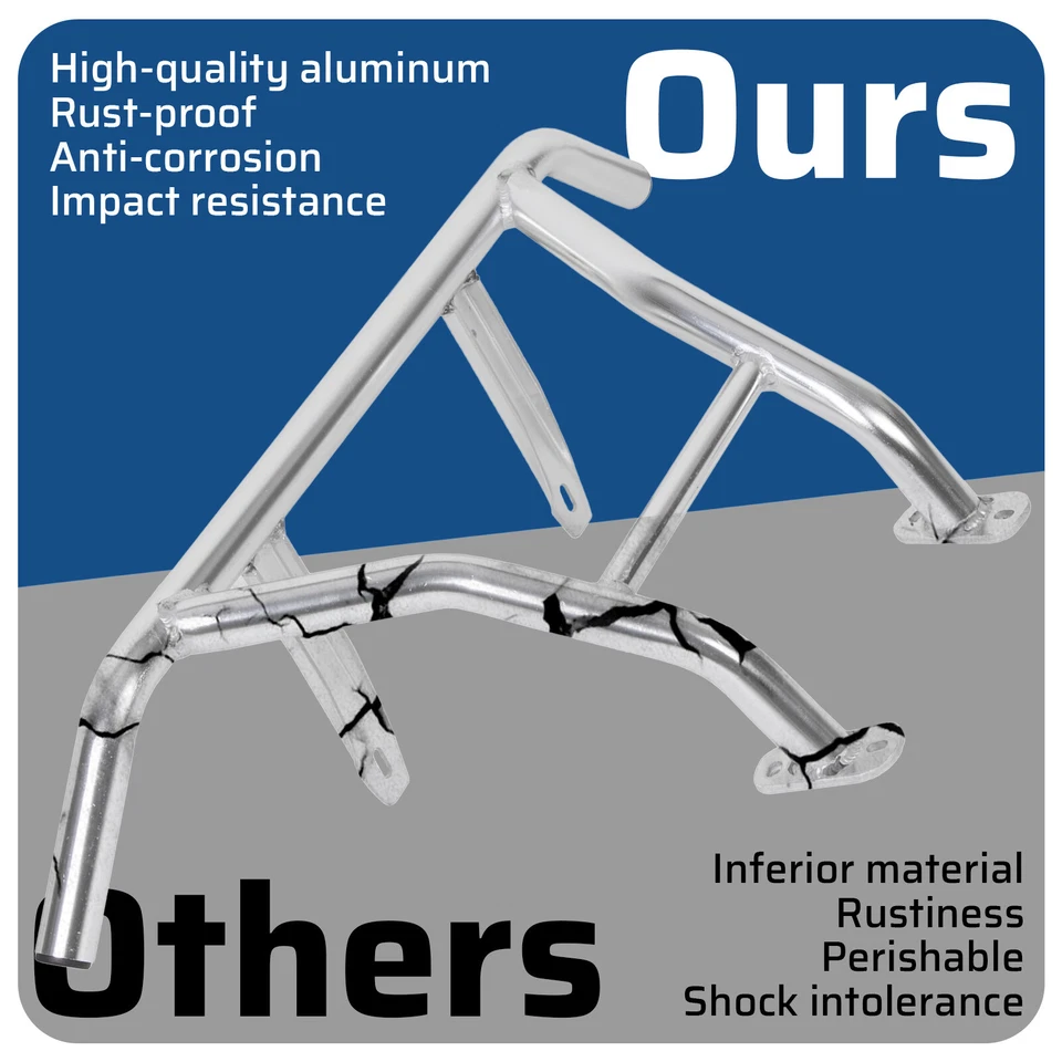 Protetor de escova traseiro de alumínio para 08-14 Polaris RZR 800 RZR S RZR 4 - Imagem 4 de 4