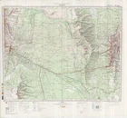 Russian Soviet Military Topographic Map - MENDOZA (Argentina) 1:500K, ed. 1978