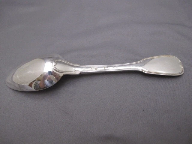 Fine 18TH  C French THREAD Pattern TABLESPOONS-L-J Anthiaume, Paris ca 1782 - Image 4 of 4