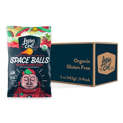 LesserEvil Outer Planet Pizza Space Balls Premium Quality Minimally Processed...