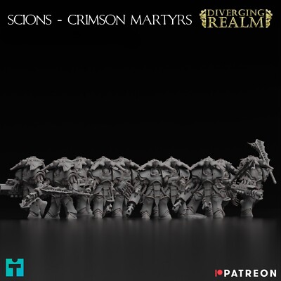 Diverging Realms - Scions - Crimson Martyrs x 5 Lords of Night