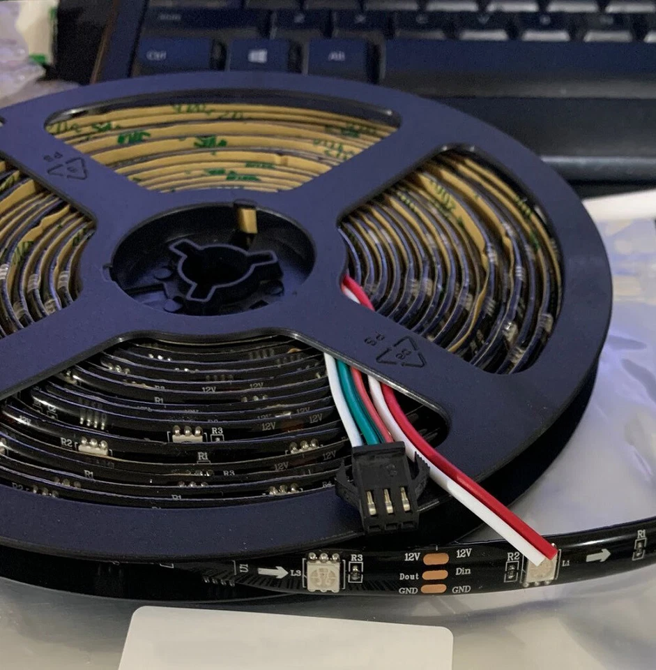 5050 WS2811 RGB LED Strip Light Dream Color 3 Pin 12V 5M 16.4Ft 150 LED /300 LED - Image 2 of 4