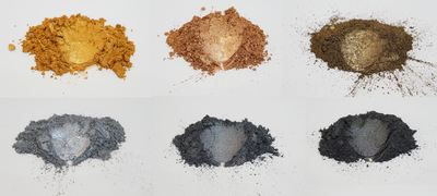 METALLIC METAL SERIE 5g PERLENPULVER PIGMENT NAIL ART LACK GLIMMER UK