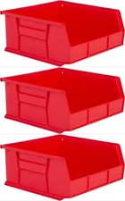 Hudson Exchange 11" x 11" x 5" (3 Pack) Plastic Stackable Storage Bin