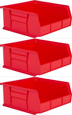Hudson Exchange 11'' x 11'' x 5'' (3 Pack) Plastic Stackable Storage Bin