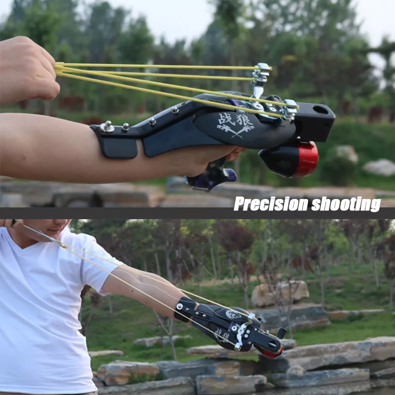 Pro Hunting Fishing Slingshot Laser Catapult Shooting Bow Archery Set  Bowfishing