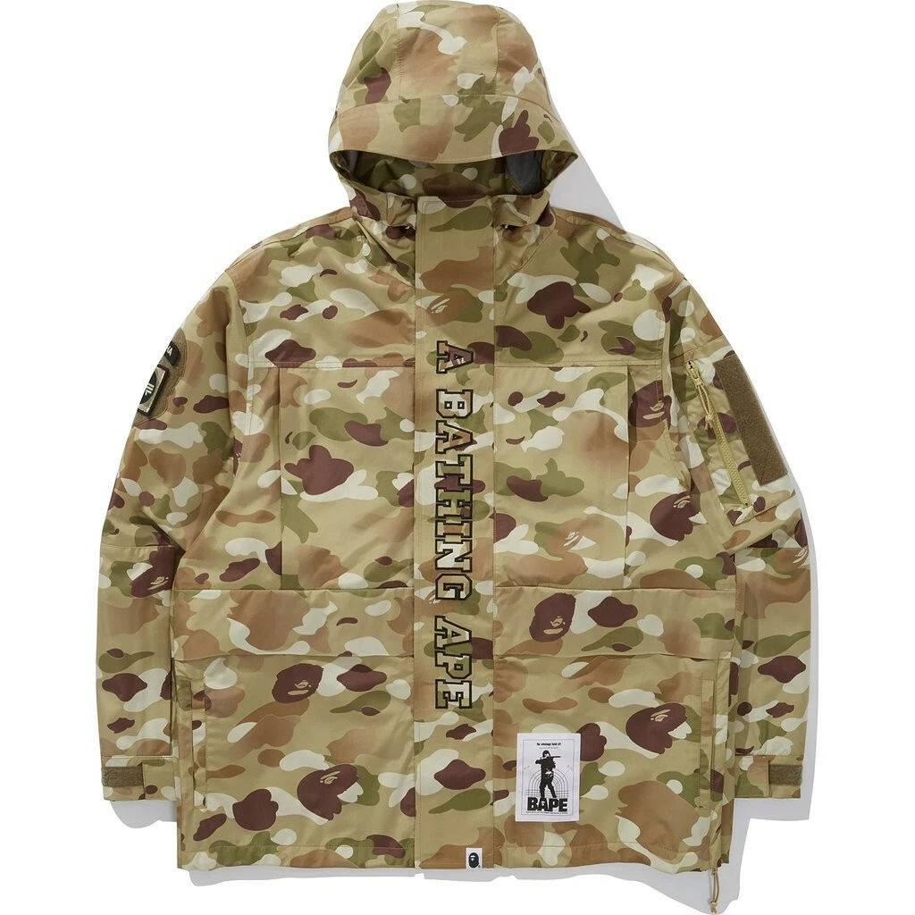 【訳あり】A BATHING APE camo parka A Bathing Ape jacket ABC camo coach jacket green color 1L30140010