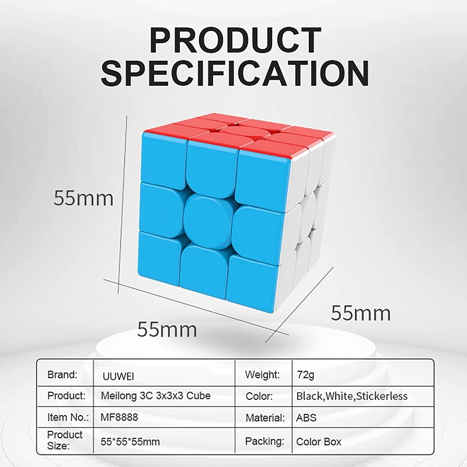 cubo rubik de 3x3 cubito magico profesional cubos juguete alta calidad  ajustable