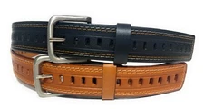 MEN'S CASUAL OR WORK LEATHER BELT, Heavy Duty Men's Casual Dress Belt