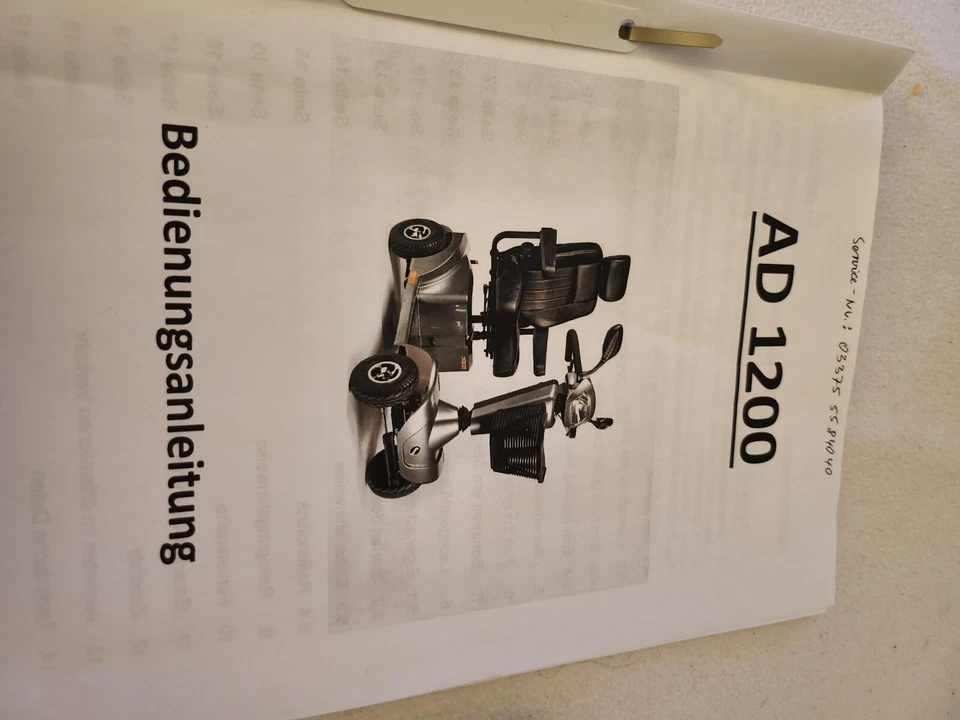 Elektromobil AD 1200, Höchstgeschwindigkeit 12 km_h gebraucht.