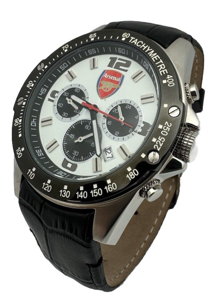 Arsenal Official Football Watch, Tachymeter, Luxury Sport