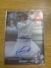 2017 Bowman Chrome Prospect Auto Luis Alexander Basabe