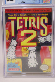 Tetris 2 Nintendo NES 1993 New Factory Sealed H-Seam CGC Graded 8.5 A