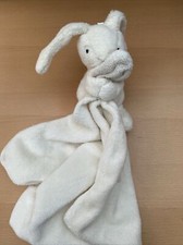 Mothercare Bunny Comforter Cream White Snuggle Rabbit Baby Blankie Soother SOFT