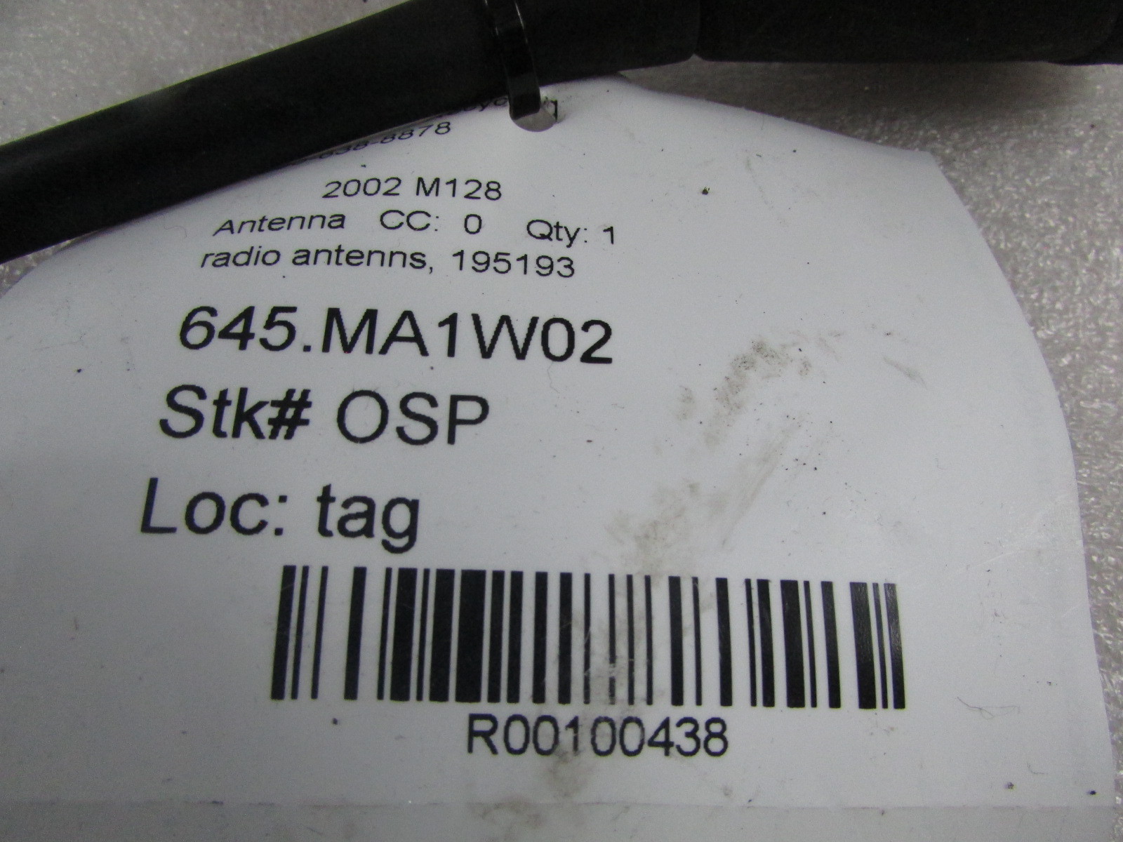 Maserati Coupe, Antenna, Used, P/N 195193