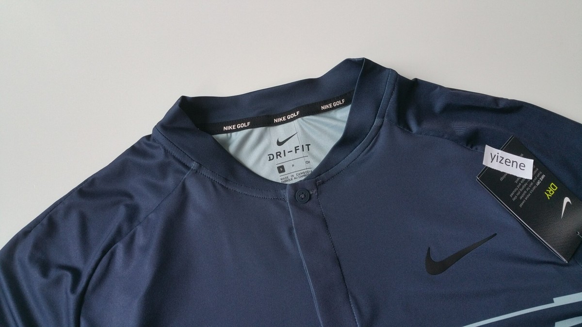 New Nike TW Tiger Woods Cooling Graphic Golf Blade Polo Shirt