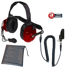 Klein Titan Extreme Noise Red Headset for Kenwood TK and NexEdge Two-Way Radios