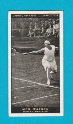 RASENTENNIS - CHURCHMAN - MRS. WATSON OF G.B.  -  1928