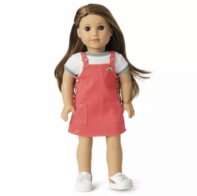 American Girl Doll Joss Beach Jumper Outfit Top Tennis Shoes for sale