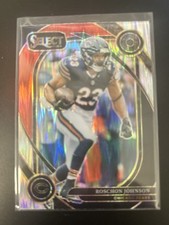 🔥 2024 Panini Select #291 Roschon Johnson BLACK & RED SHOCK PRIZM–NM/MINT!