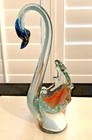 Murano MCM swan vase Gorgeous Colors 11” @19