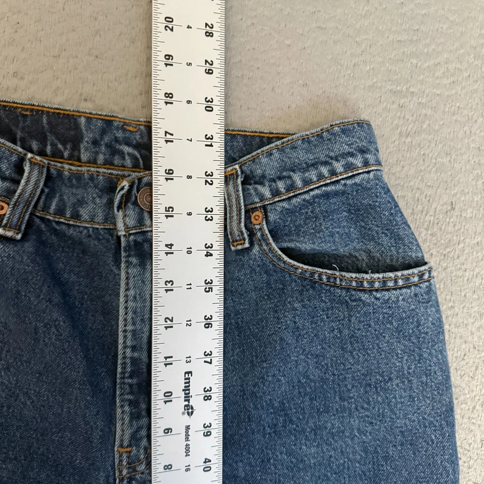 Винтажные женские джинсовые шорты Levis 550 размер 11 свободный крой синие сделано в США - Изображение 4 из 4