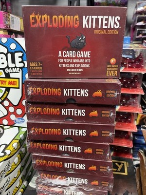Exploding Kittens Original + Barking Kittens + Streaking Kittens NEW Sealed Lot