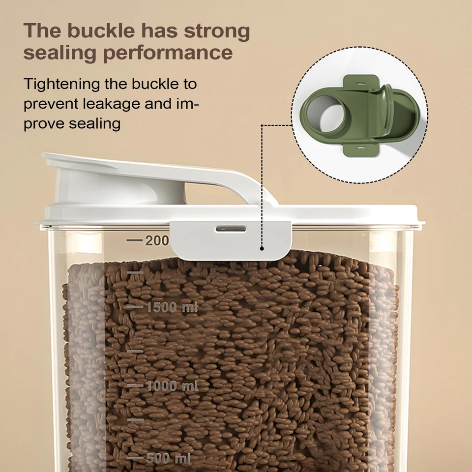 Hundefutter-Aufbewahrungsbehälter, luftdichter Behälter für Hundefutter, 2 l - Bild 3 von 4