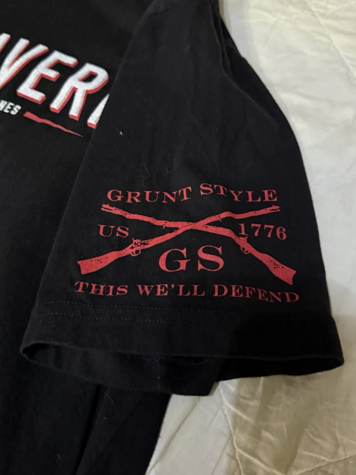 Grunt Style Men’s XL T-shirt Tun Tavern BYOG black.  Marine Core, Ooohh Rahh! - Image 3 of 4
