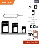 Durable SIM Card Adapter Kit with Ejector Pin - Perfect for Mobile Compatibility