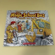 Magic School Bus Inside the Earth Kids Science Book Excellent Condition