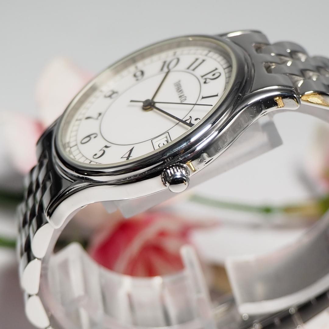 Good Condition Tiffany TIFFANY Classic Roman Date Watch TIFFANY,19559 image 4