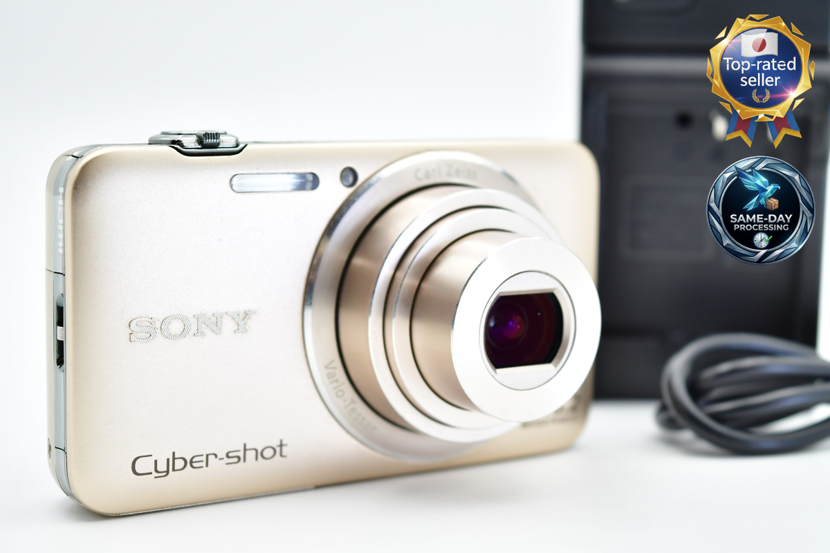 ⏯️[Excellent+5] SONY CyberShot DSC-WX30 Gold 16.2MP Digital