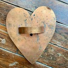 Vintage Martha Stewart by Mail Big Heart Copper Cookie Cutter Large 8"