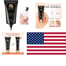 Fast-Curing Gel Nail Glue 40g - Crystal Clear Formula for Nail Extensions