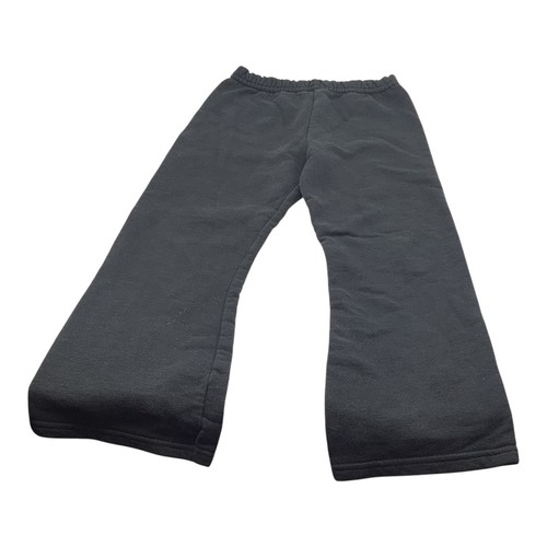 Felpa Hanes bambina nera ComfortBlend in pile gamba aperta XS 4/5 - Foto 7 di 8