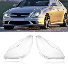 2PCS Front Headlight Glass Clear Cover Für Mercedes W219 CLS350 CLS500 06-11 2PCS Front Headlight Glass Clear Cover Für Mercedes W219 CLS350 CLS500 06-11