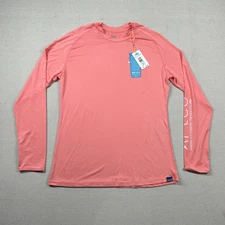 Aftco Shirt Womens XL Aftec Performance Fishing Tidewater Boating UPF Coral