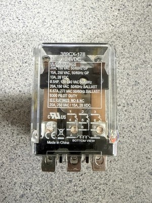 TBC101272 TURBOCHEF  389CX-178 24 VDC Voltage Relay NGC 60HZ 1048B