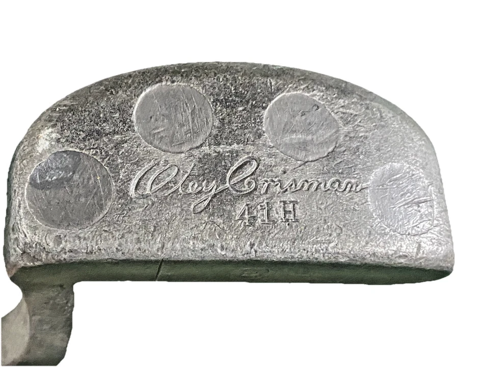 Putter Otey Crisman Wryneck Hosel 41H eje de nogal 35 modelo antiguo todo original Foto 2 de 4